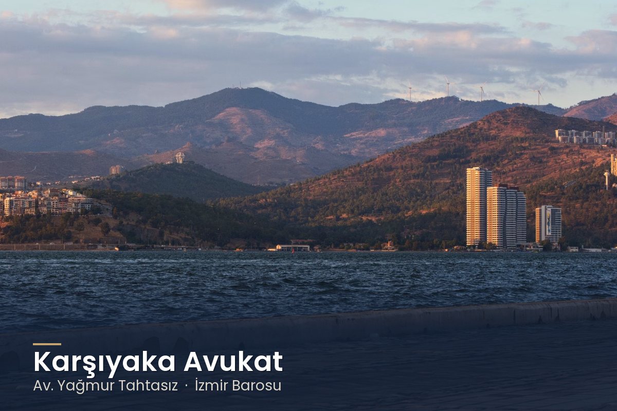 İzmir Körfezi'nde gün batımı – Karşıyaka Avukat Av. Yağmur Tahtasız